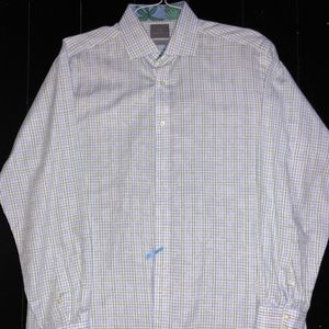 Thomas Dean Casual Button Down Sport Shirt
